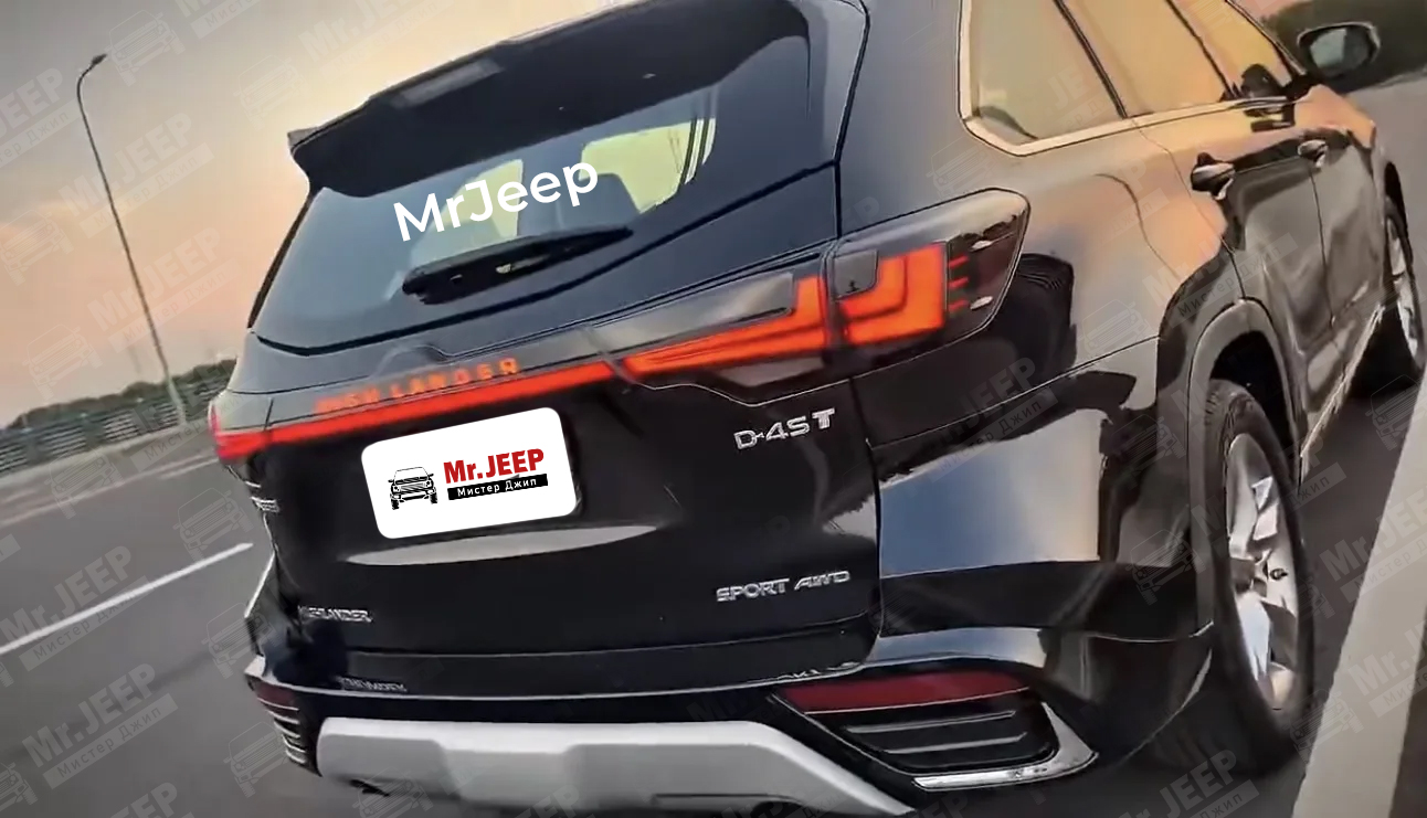 Рестайлинг дляToyota Highlander U50 2014-2019 в стиле Lexus LX600